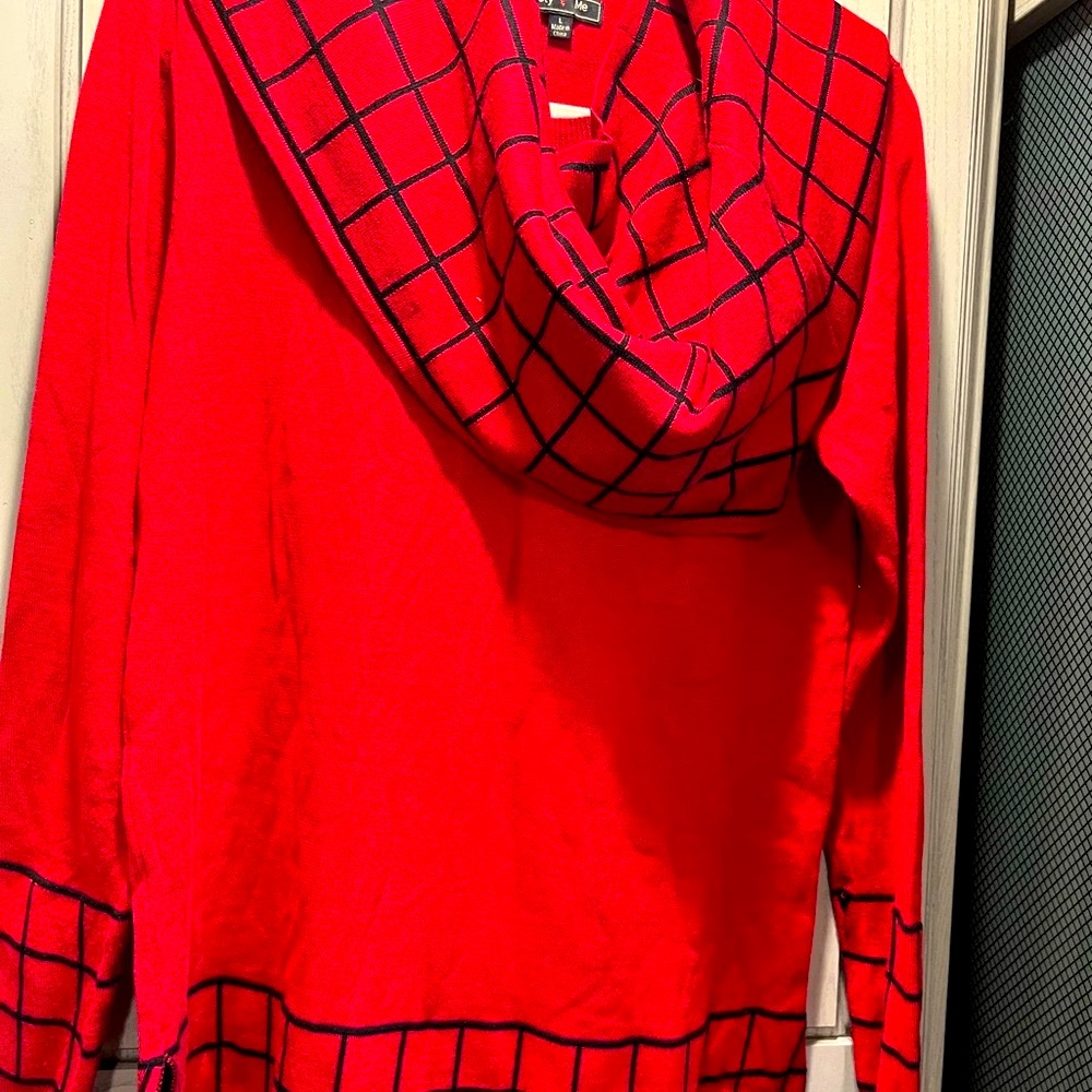 Red two piece sweater